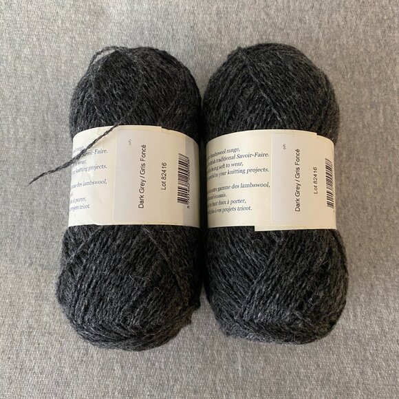 NWT Biches & Buches Le Petit Lambswool Colour Dark Grey Lot of 2 - Picture 3 of 6